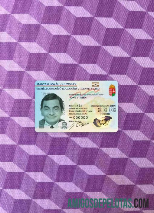 Hungary ID olhar de foto frente exemplo